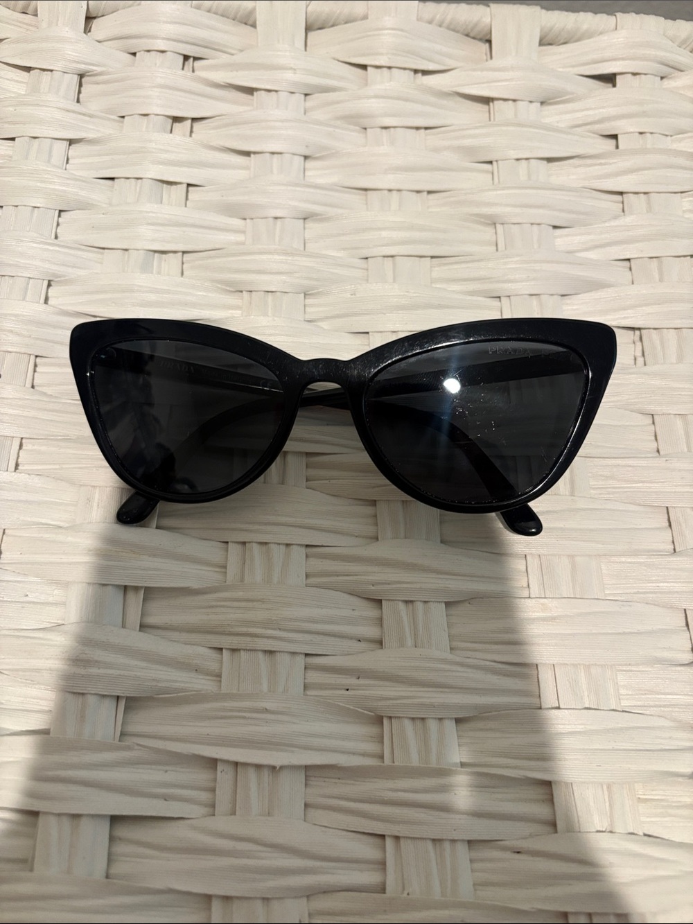 Prada Classic Black Cat-Eye Sunglasses - Unbranded